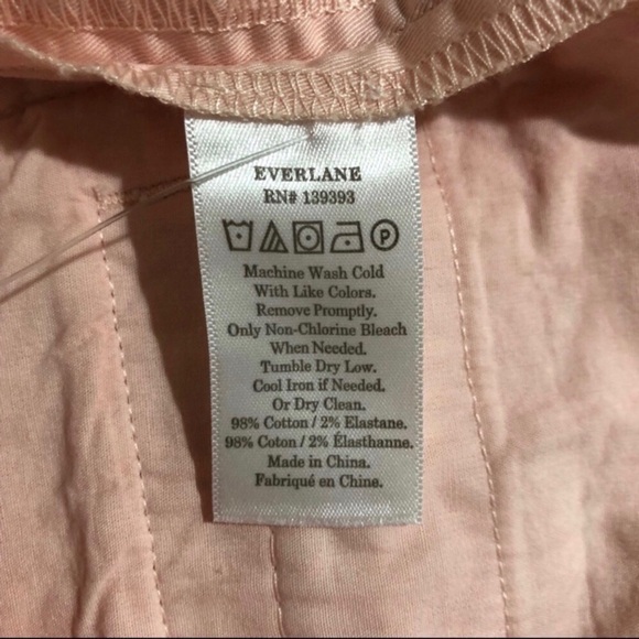 Everlane Slouchy Chino Pants Cropped Pleated Pink Size 6 Ankle Lengtb - Picture 11 of 11